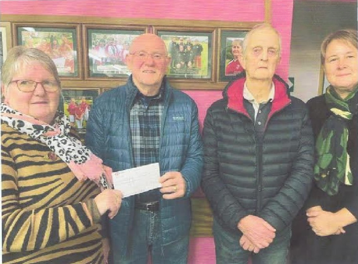 cheque presentation to Ken and Ron